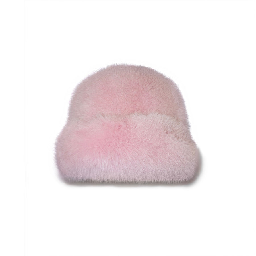 Majoy Pink Dyed All Fur Hat